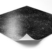 ブラックチートヒョウ皮プリント模様動物 フォトプリント (角)