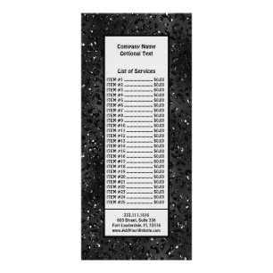 ブラックチートヒョウ皮プリント模様動物 ラックカード