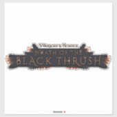 ブラックツグミ シール (シート)