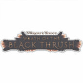 ブラックツグミ シール (正面)