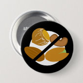 ブラックツリーナットフリーナットアレルギーキッズ 缶バッジ (正面&裏面)