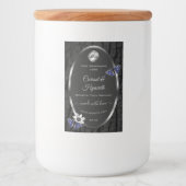 ブラックツリーバークシルバーフレーム製品ラベルロゴ フードラベル (正面)