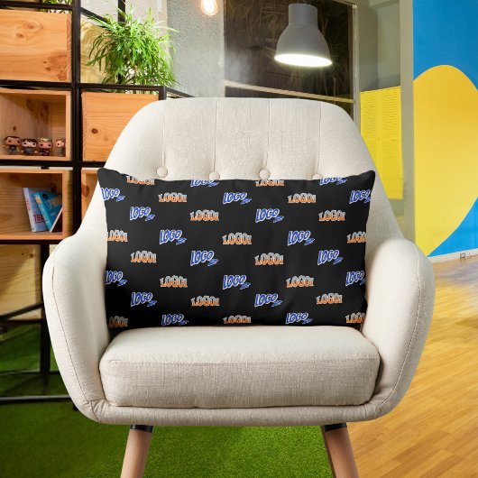 ブラックツーロゴビジネス会社のプロモーション ランバークッション