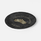 ブラックティアラクラウンエレガントキンセアニェラ ペーパープレート (アングル)