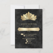 ブラックティアラクラウンエレガントキンセアニェラ 出欠カード (正面)