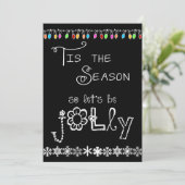 ブラックティスザシーズンホリデーパーティ招待状 招待状 (スタンド正面)