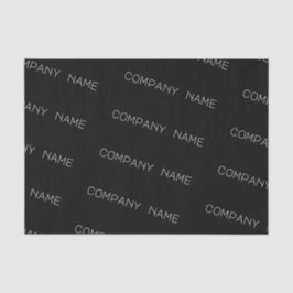 ブラックティッシュペーパーカスタム社名付き 薄葉紙