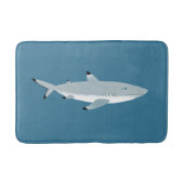 ブラックティップリーフシャークおもしろい バスマット (正面)