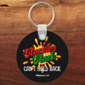 ブラックティブラックは12月を支持できない キーホルダー (裏面)