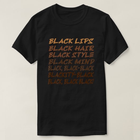 ブラックティブラック毎月ブラックヒストリプライドAfr Tシャツ (デザイン正面)