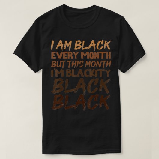 ブラックティブラック毎月ブラックヒストリーBHM Tシャツ (デザイン正面)