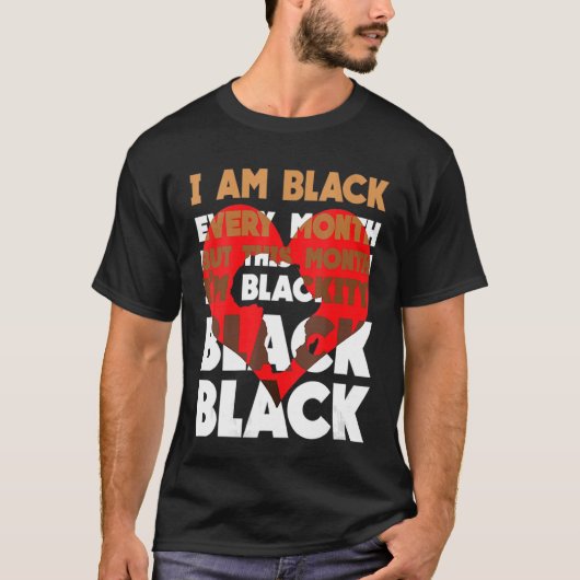 ブラックティブラック毎月ブラックヒストリBHM BLM A Tシャツ (正面)