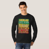 ブラックティブラック毎月黒歴Bhm Afric Tシャツ (正面フル)