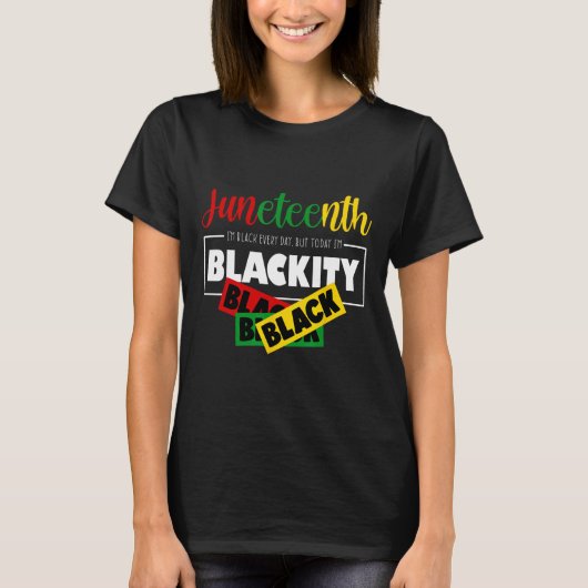 ブラックティブラック1865年の先祖メラン Tシャツ (正面)