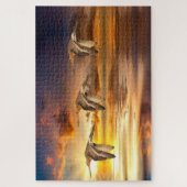 ブラックテイルゴドウィッツ ジグソーパズル (縦)