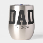 ブラックテキスト ステンレススチール Dad Established ボールド (正面)