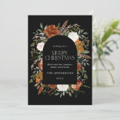 ブラックテラコッタ写真植物学エレガントアーチ シーズンカード (スタンド正面)