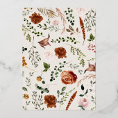 ブラックテラコッタ植物性エレガントスタグフローラ 箔シーズンカード (裏面)