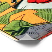 ブラックテロクールヴィンテージ漫画ブックカバーアート ポスター (角)