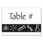 ブラックテーブルカードの魅力的な力 テーブルナンバー (裏面)