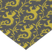 ブラックテーブルランナーに中世のダンデライオンズ ショートテーブルランナー (コーナー)