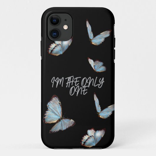 ブラックテーマと蝶iPhone / iPadケース Case-Mate iPhoneケース (裏面)