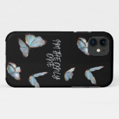 ブラックテーマと蝶iPhone / iPadケース Case-Mate iPhoneケース (裏面(横))
