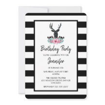 ブラックディアヘッドとピンクの花の花束誕生日