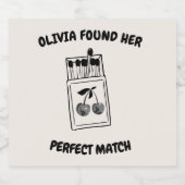 ブラックディスコさくらんぼパーフェクトマッチバチェロレッテ スパークリングワインラベル (シングルラベル)