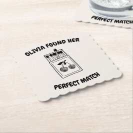 ブラックディスコさくらんぼパーフェクトマッチバチェロレッテ ペーパーコースター