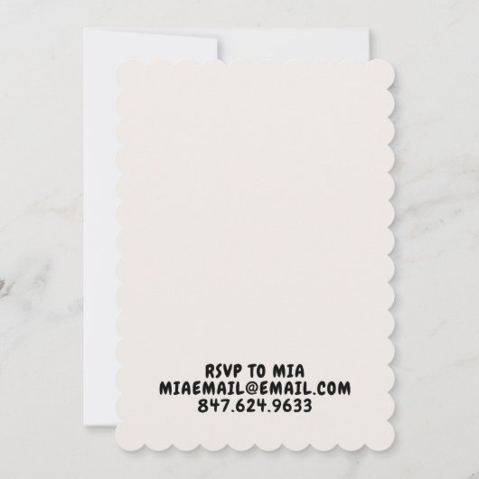 ブラックディスコさくらんぼパーフェクトマッチバチェロレッテ 招待状 (裏面)