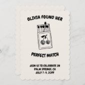 ブラックディスコさくらんぼパーフェクトマッチバチェロレッテ 招待状 (正面/裏面)