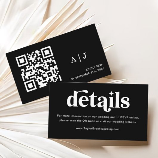 ブラックディスコ詳細結婚ズのウェブサイト エンクロージャーカード