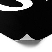 ブラックディーナーオーダーウォールアートポスタープリント ポスター (角)