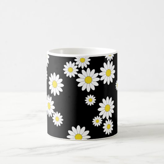 ブラックデイジーコーヒーマグ コーヒーマグカップ (中央)
