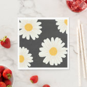 ブラックデイジー紙ナプキンス スタンダードランチョンナプキン (インサイチュ)