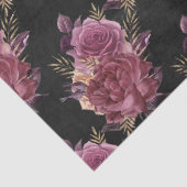 ブラックデカップピンクのバラ 薄葉紙 (詳細)