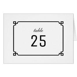 ブラックデコシックなテーブル番号