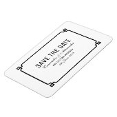 ブラックデコシック日付を保存 マグネット (左側)