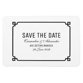 ブラックデコシック日付を保存 マグネット