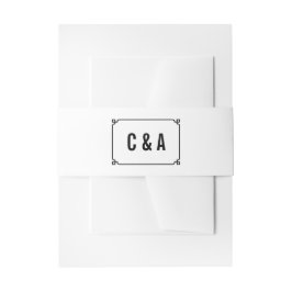 ブラックデコシック結婚ズ 招待状ベリーバンド