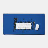 ブラックデザインのベンジャミン名、デスクマット デスクマット (キーボード&マウス)