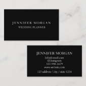 ブラックデザイン独自のプロフェッショナル標準 名刺 (正面/裏面)