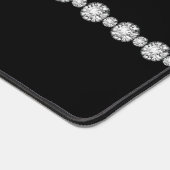 ブラックデスクマットの上にバーマンキャットダイヤモンド デスクマット (コーナー)