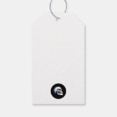 ブラックデス踊りスケルトンハロウィン ギフトタグ (裏面)