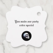 ブラックデス踊りスケルトンハロウィン フェイバータグ (裏面)