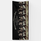 ブラックデス踊りスケルトンハロウィン 横断幕 (縦)