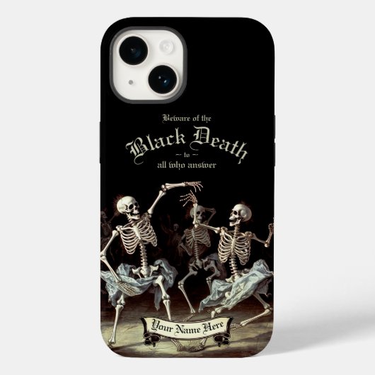 ブラックデス踊りスケルトンハロウィン Case-Mate iPhoneケース (裏面)