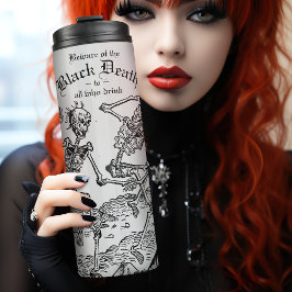 ブラックデス踊り骨格ゴシックマカブル タンブラー