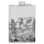 ブラックデス踊り骨格ゴシックマカブル フラスク (裏面)